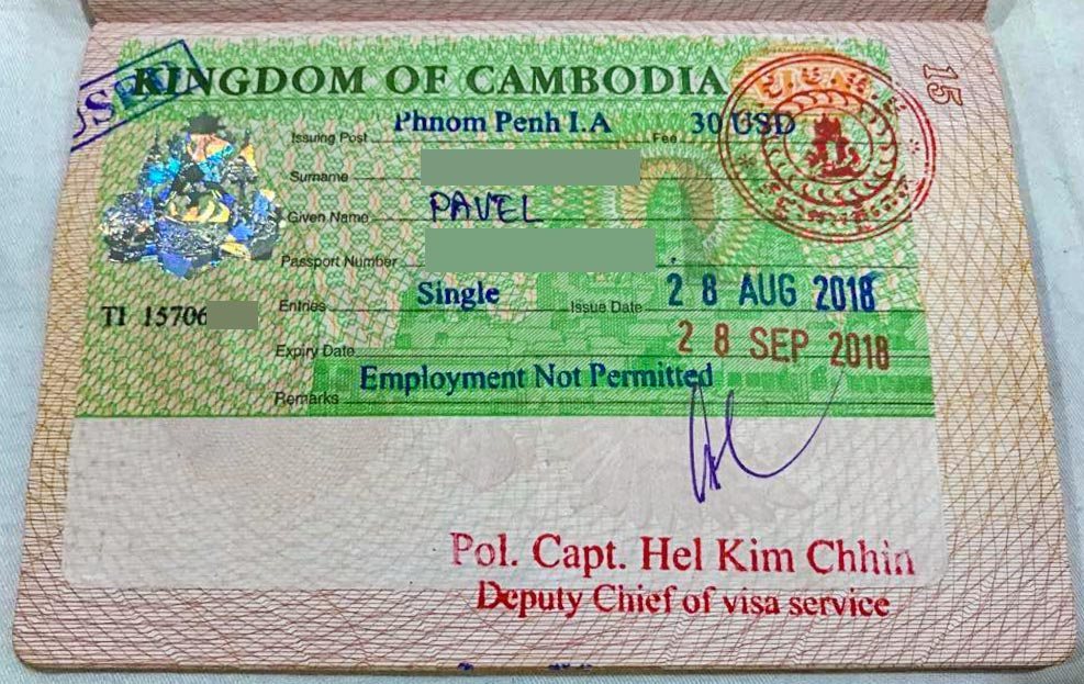 Cambodia Business Visa