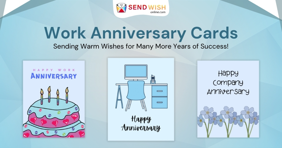 Work anniversary cards